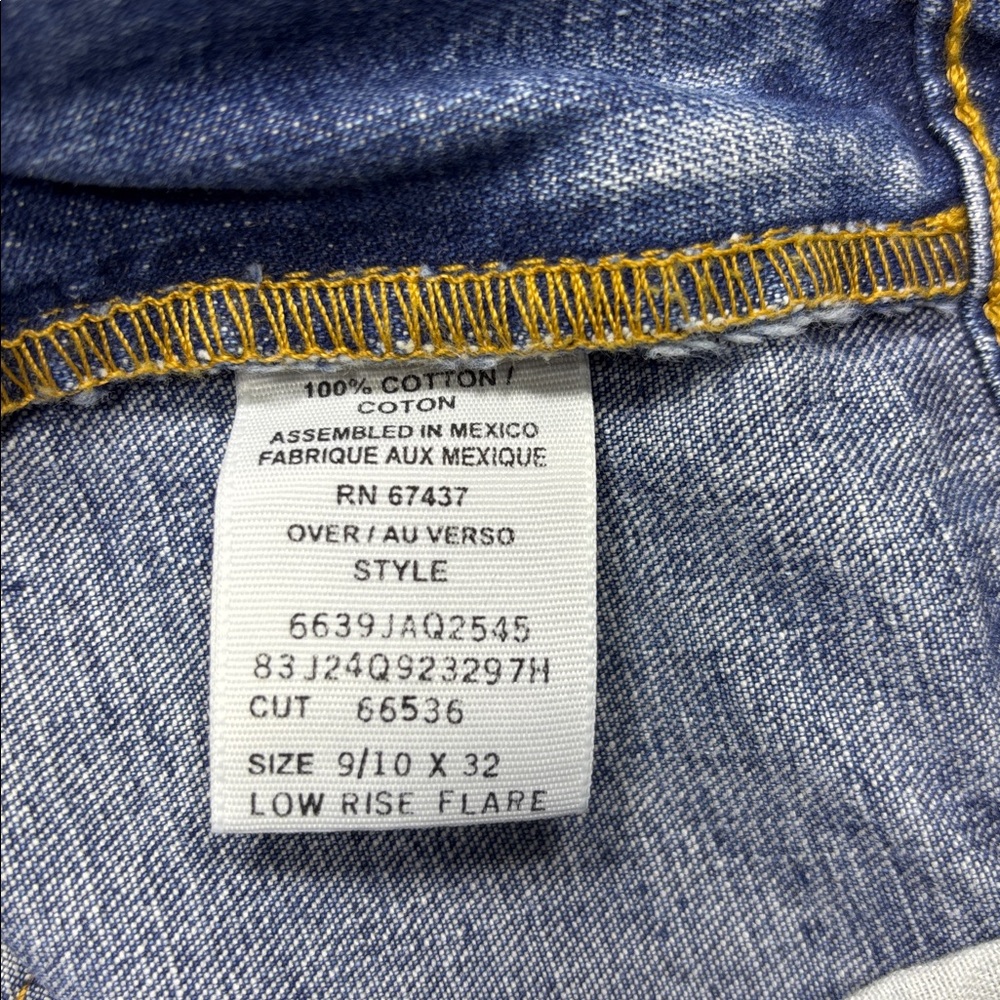 Vtg 90s Polo Jeans Co Ralph Lauren High Rise bootcut Jean Light Wash.Size9/10X32 - Picture 8 of 9